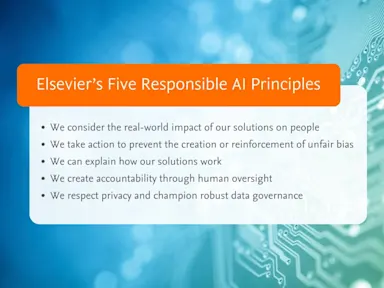 Elsevier 的五項負責任的人工智慧原則