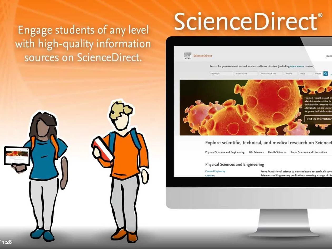 Still photo of ScienceDirect higher education promo video