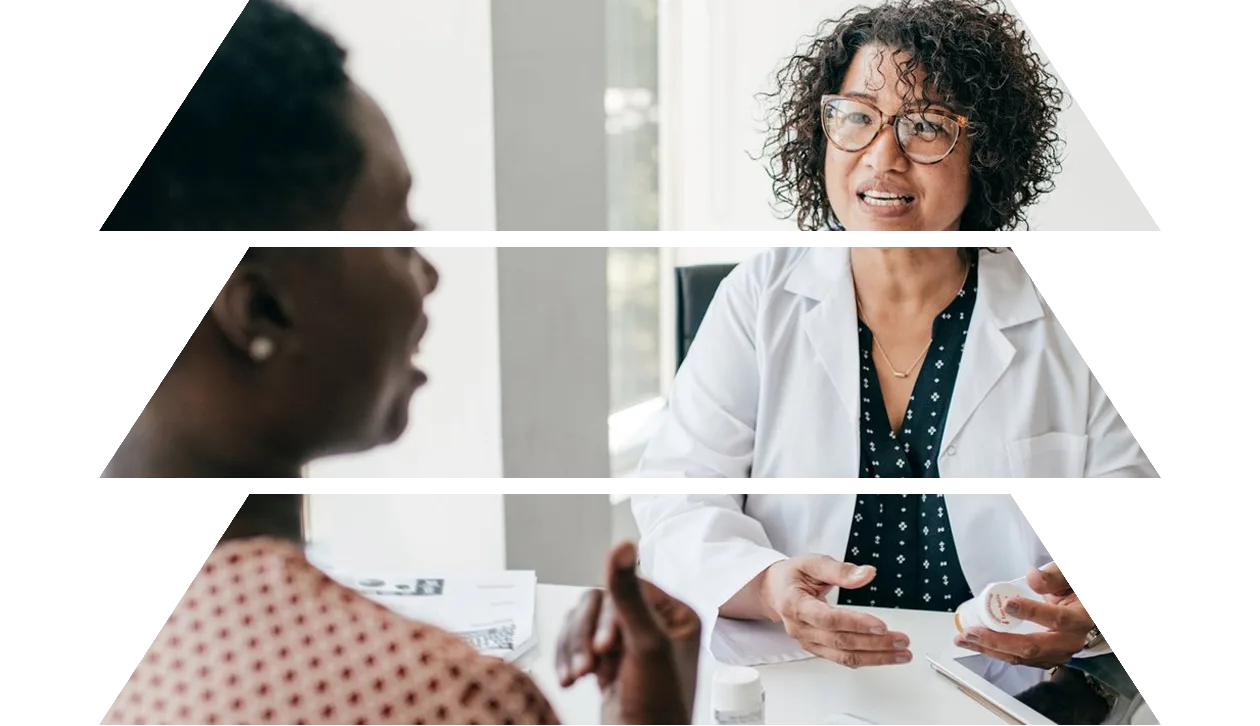 Doctor consulting with patient