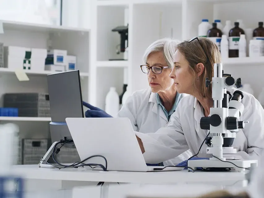 Scientists at a laboratory