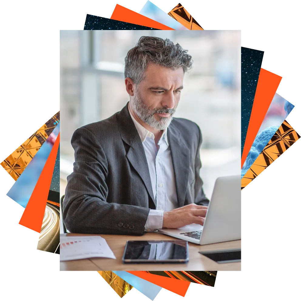 Woman with glasses standing next to window