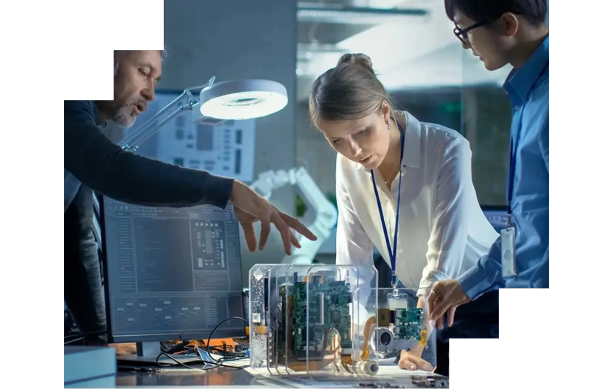 Looking at electronics