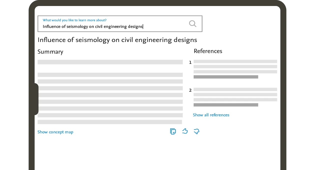 Screenshot of Scopus AI 'Topic summaries' feature