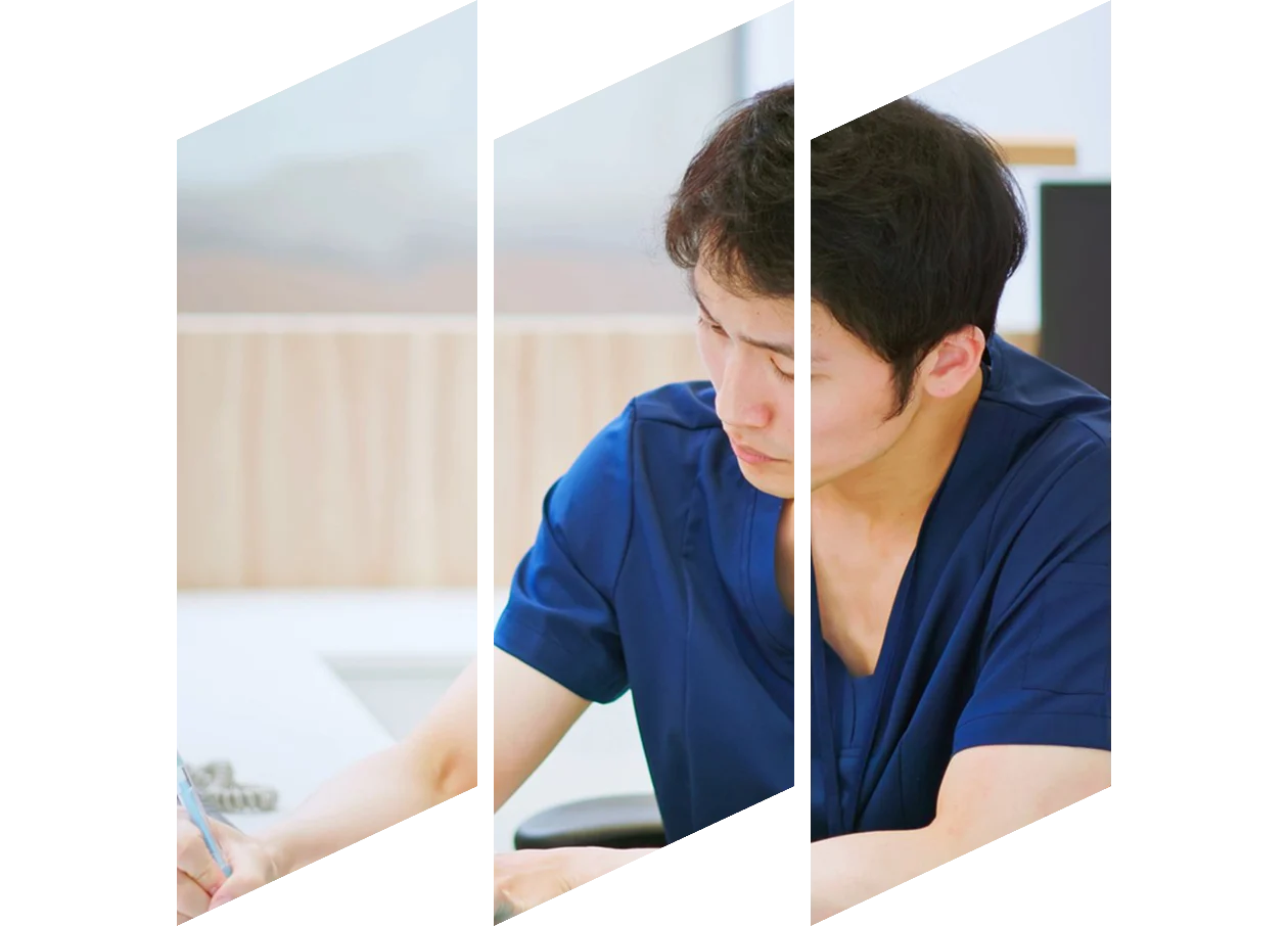 Young female nurse reviewing information on a tablet