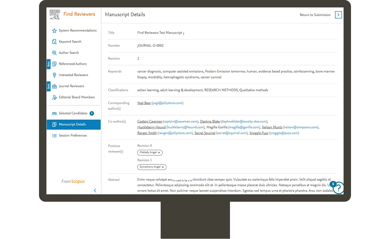 EM updates - Find Reviewers makes it easier to identify previous reviewers screenshot