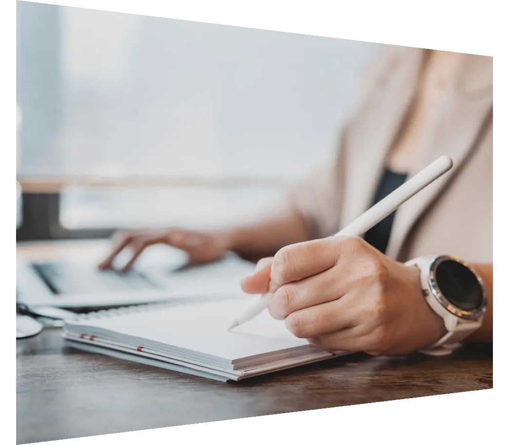 Woman working with laptop computer