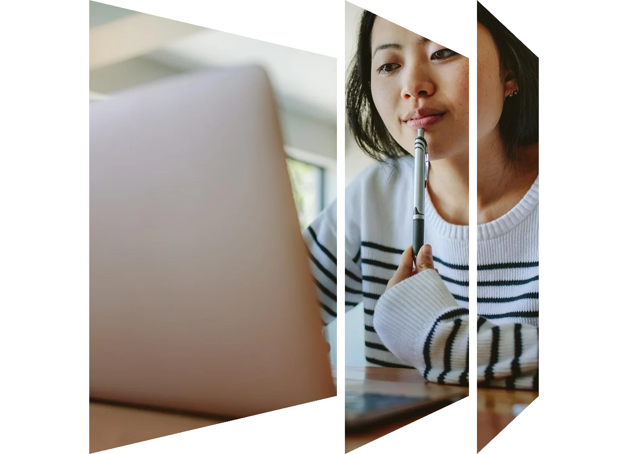 Young female student studying at cafeteria in university