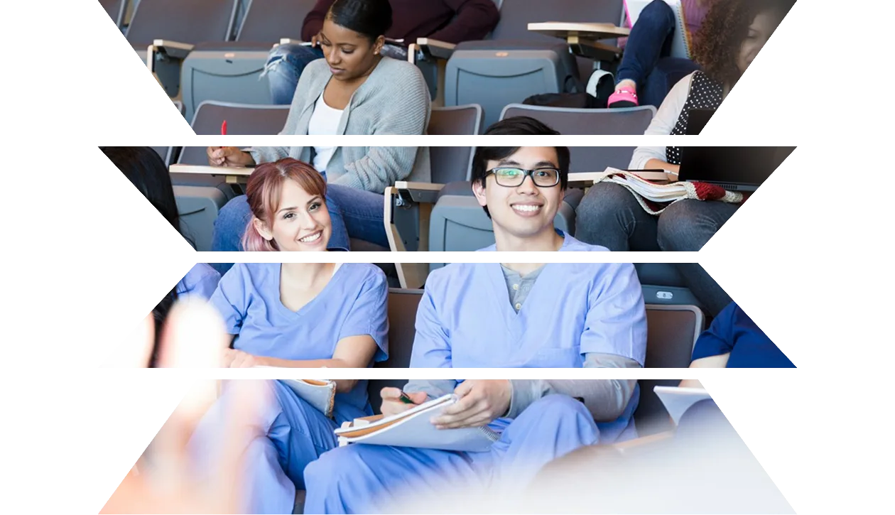 Group of medical students in classroom