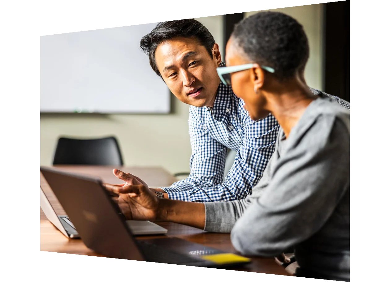 Male researcher working at his desk and writing