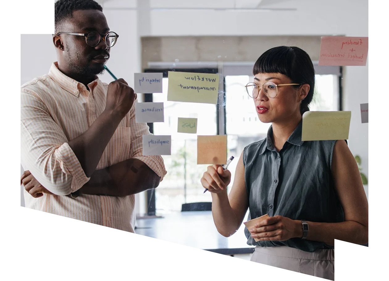 Diverse researchers collaborating on ideas