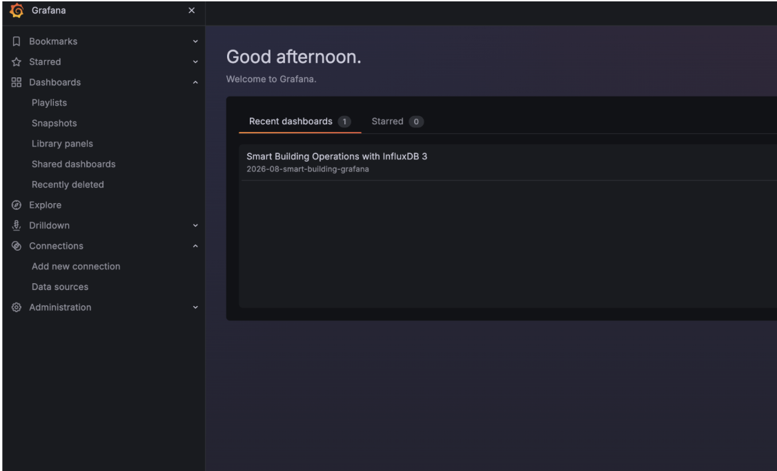 InfluxDB 3 and Grafana 1