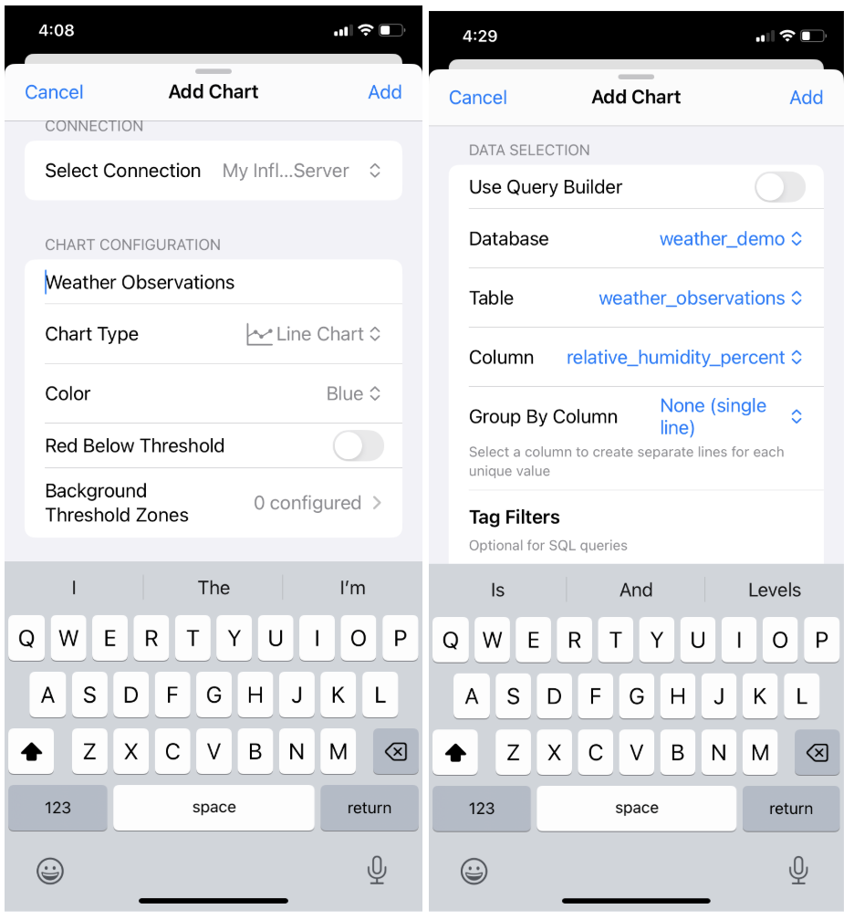 Add chart