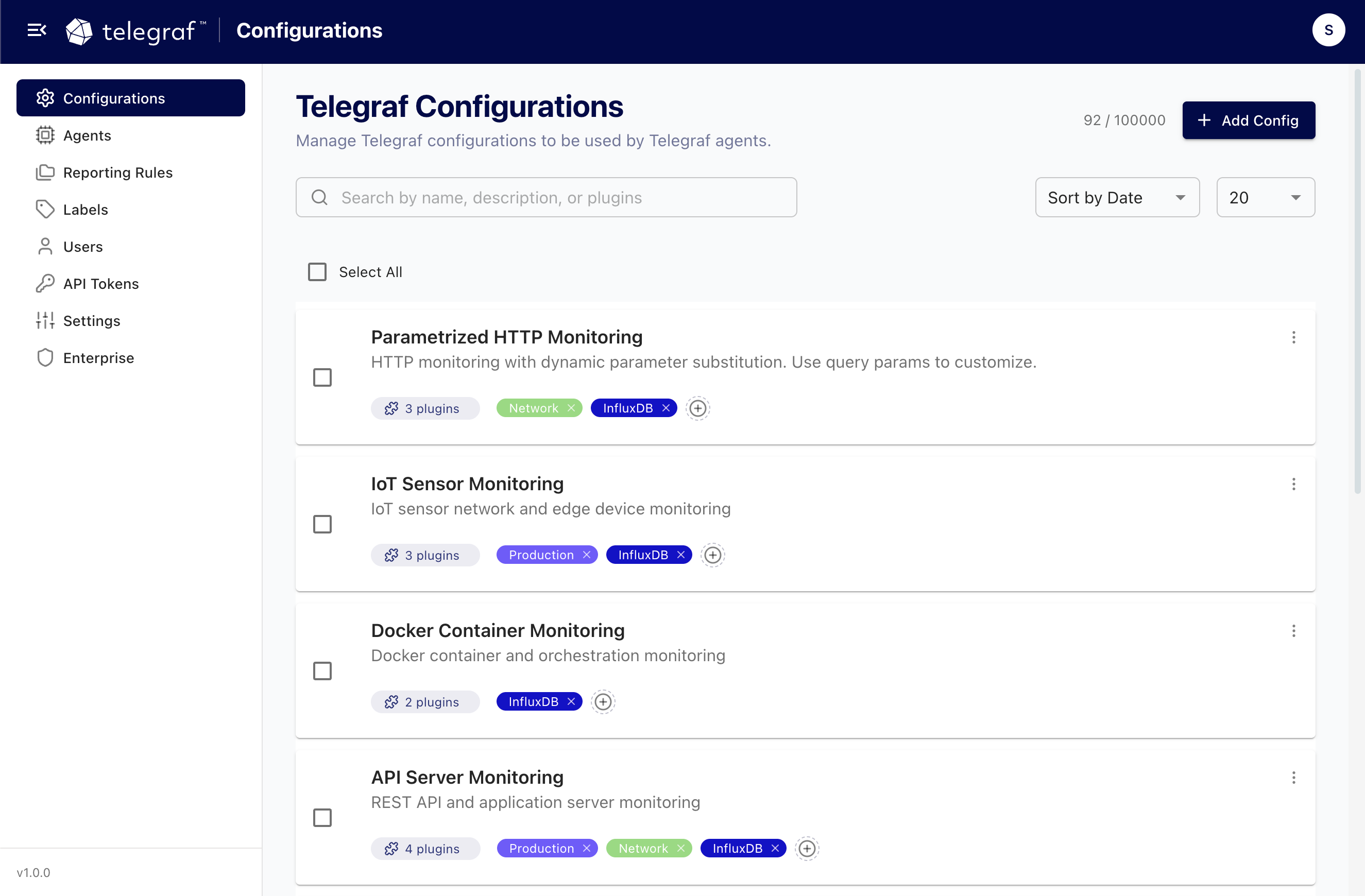 telegraf-enterprise-configs