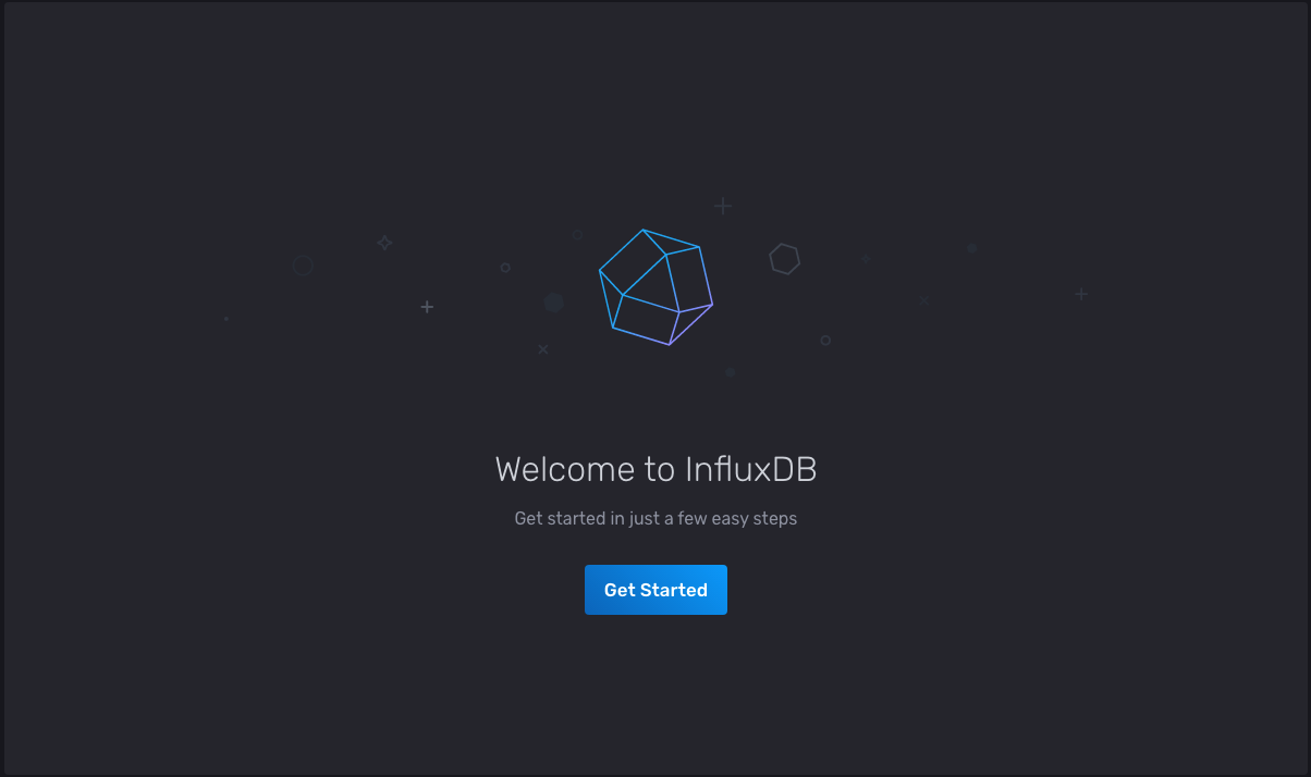 InfluxDB welcome page