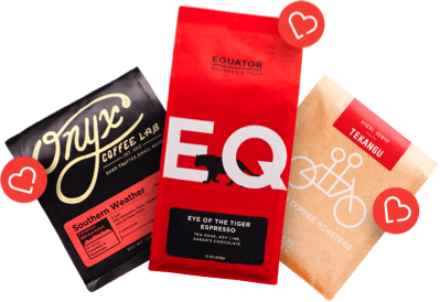 Receive + Discover - Get coffee at peak freshness and experience a new coffee and roaster every time.
