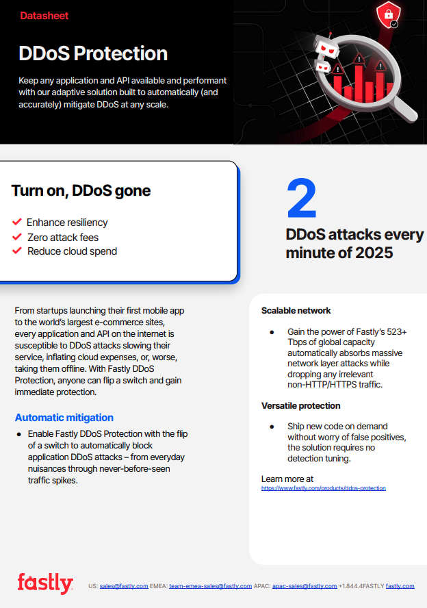 DDoS Protection Datasheet Image