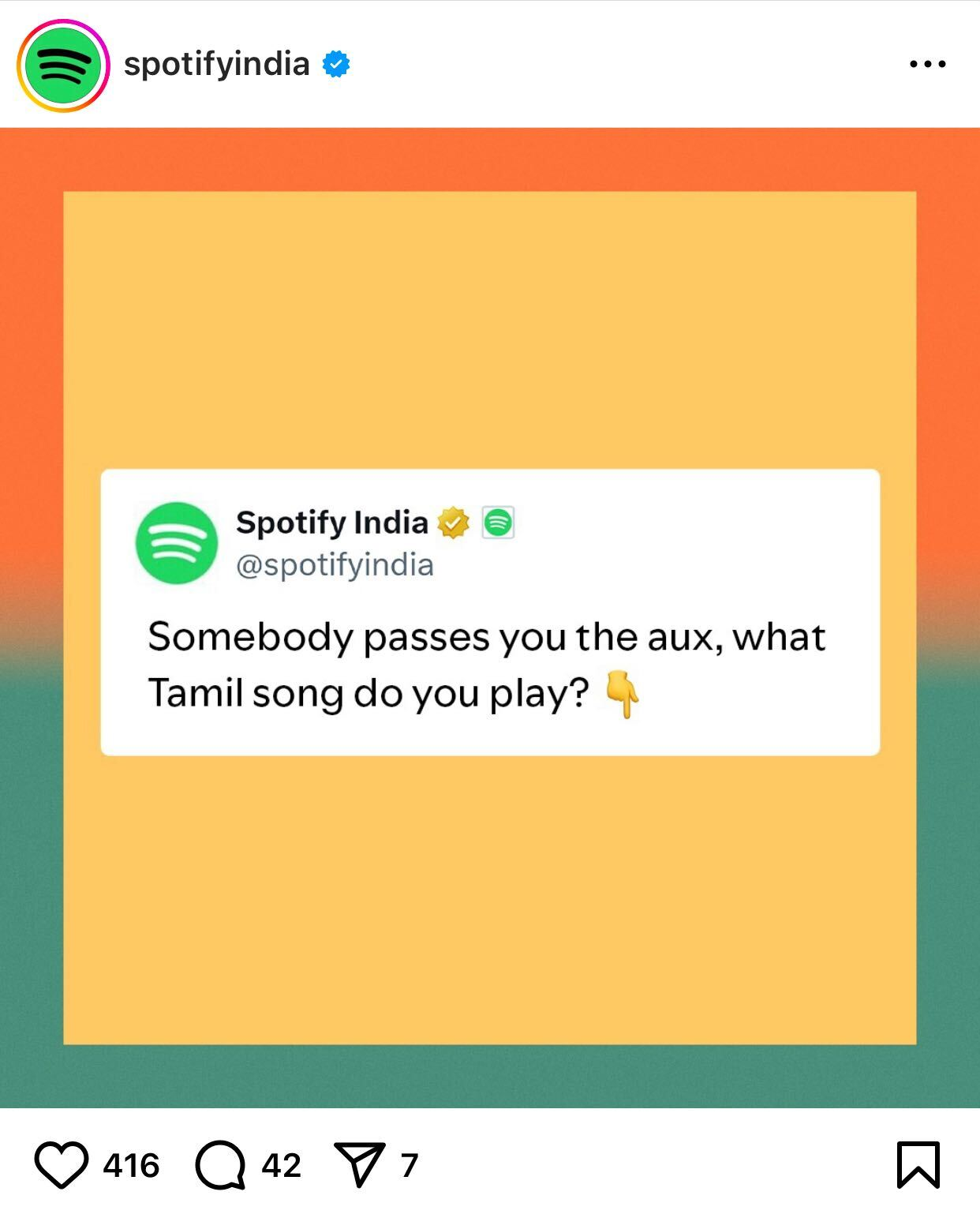 Spotify India Instagram 2