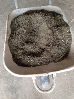 Eine Schubkarre mit optimaler Materialmischung