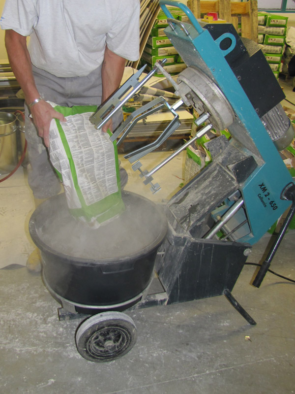 2 Sack Material auf einmal mischen im XM