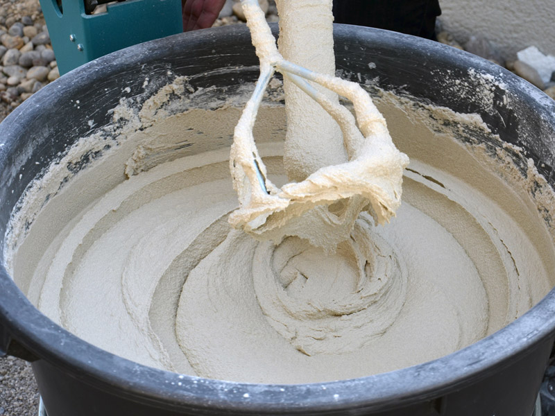 Cremiges klumpenfreies Mischergebnis