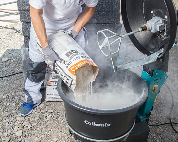 Step 2: Add the mixing material