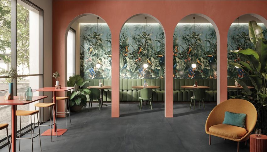 Decori in gres porcellanato serie PIGMENTO grandi lastre 120x278 cm