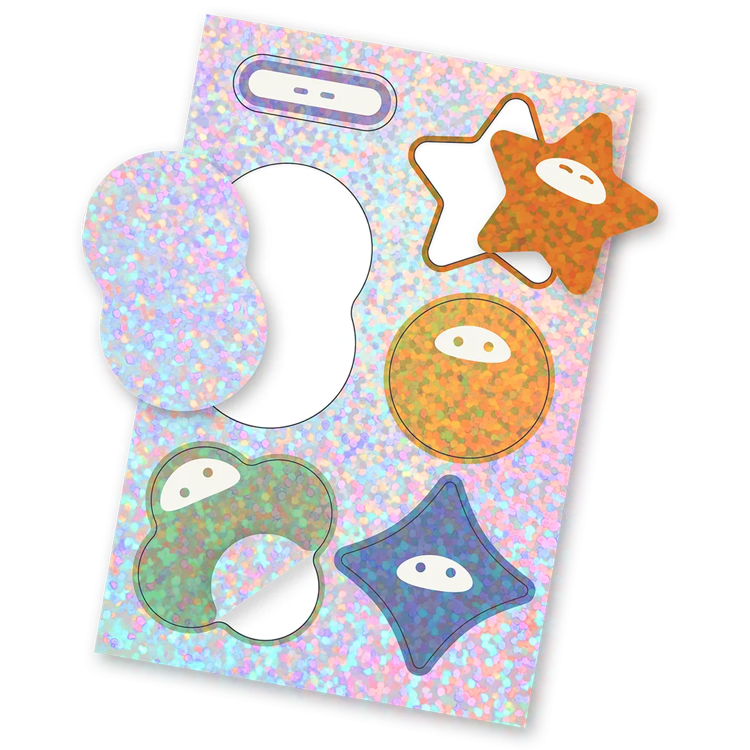 sticker sheets 顆粒雷射