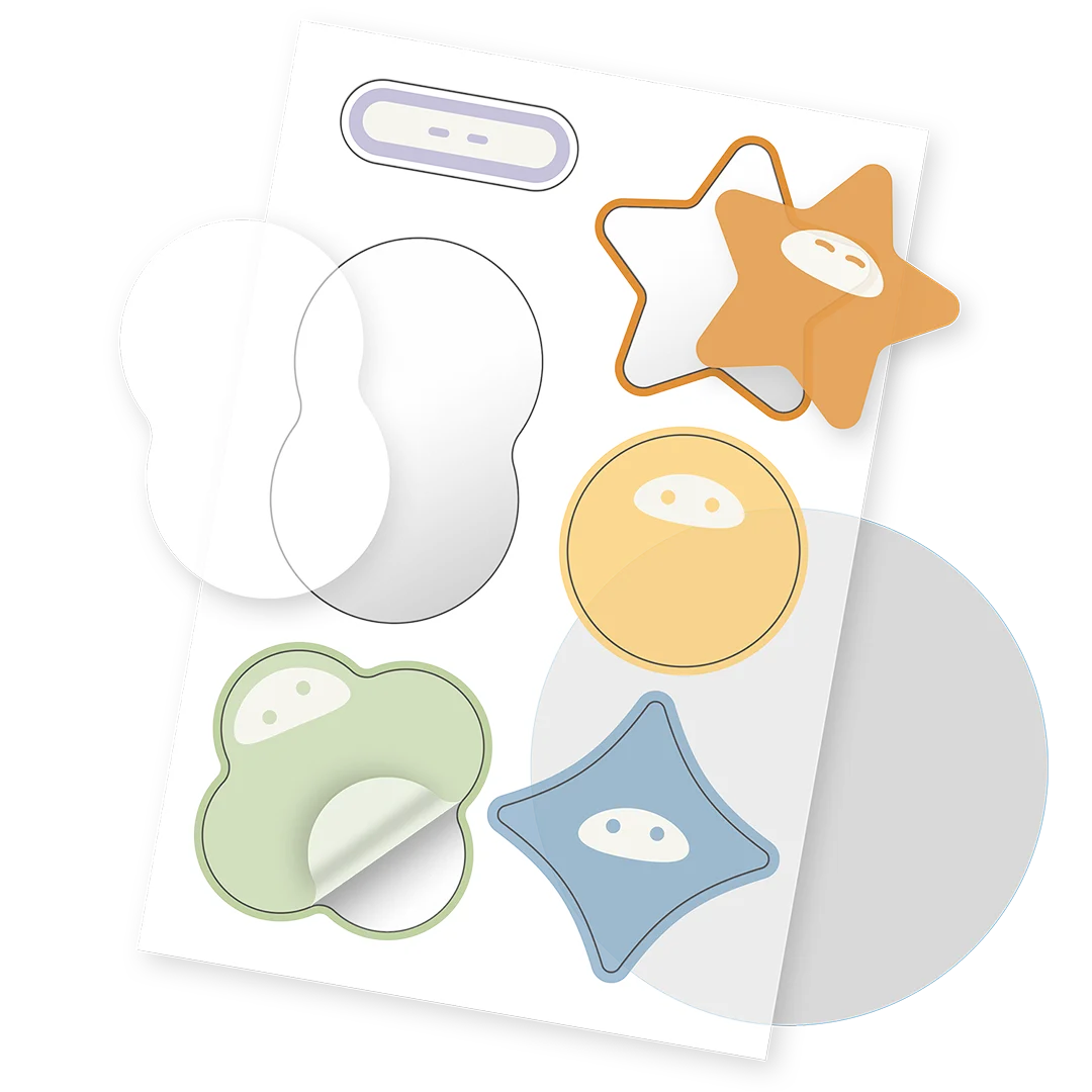 sticker sheets 全透底透明圖鑑