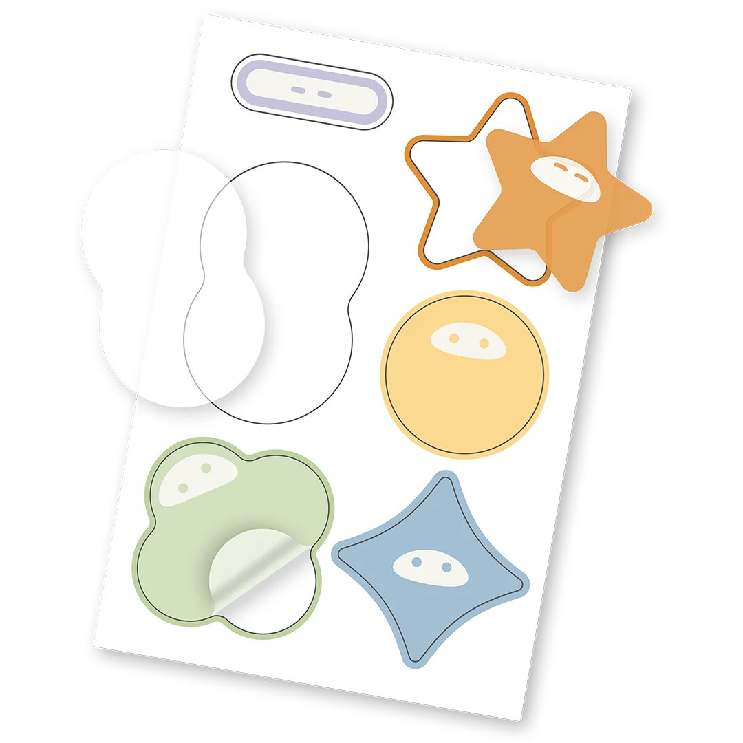 sticker sheets 透明圖鑑