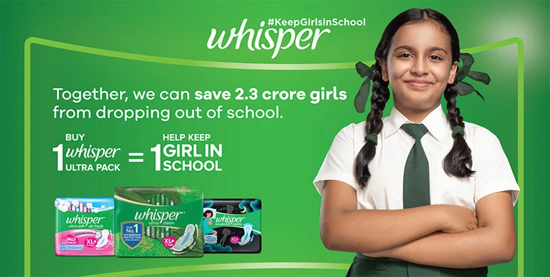 Whisper #keepGirlsInSchool