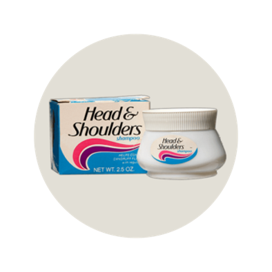 Head & Shoulders shampoo 1961 packaging