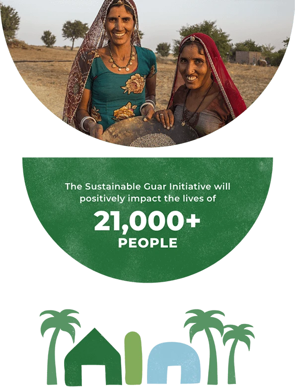 The Sustainable Guar Initiative will positively impact the lives of 21,000 PEOPLE