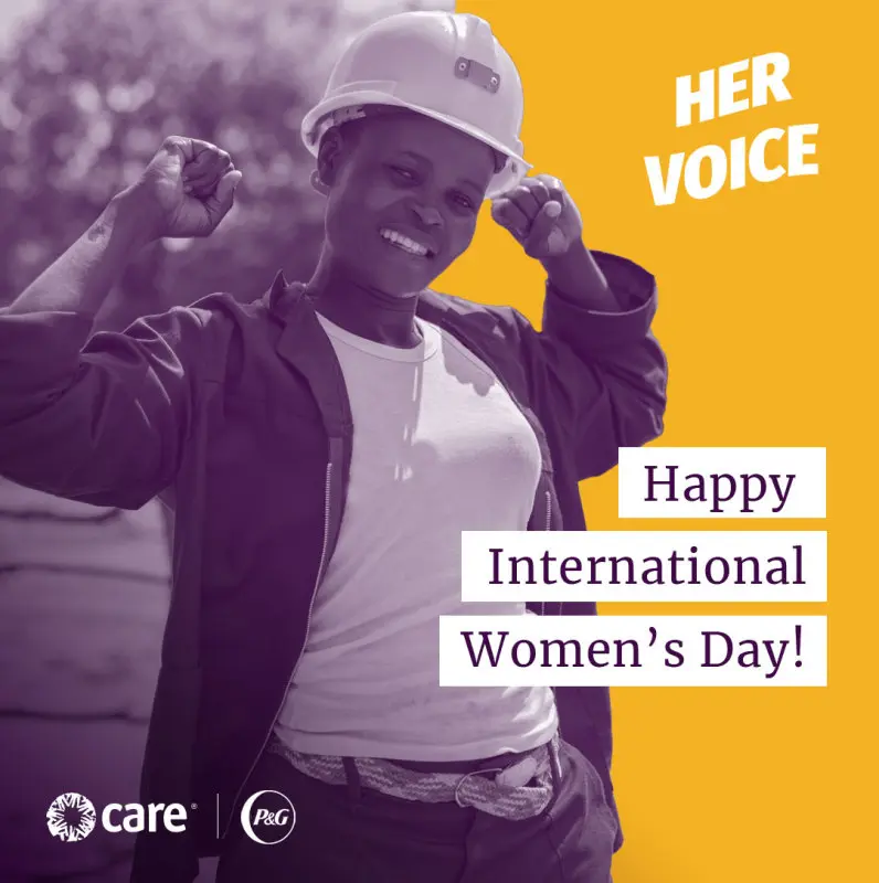 care & P&G - HER VOICE - Happy International Women's Day!