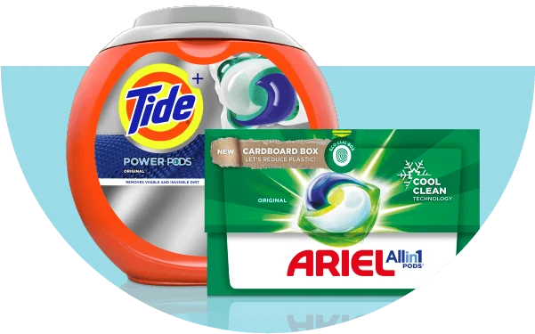 One package each of Tide Power PODS and Ariel All in 1 PODS
