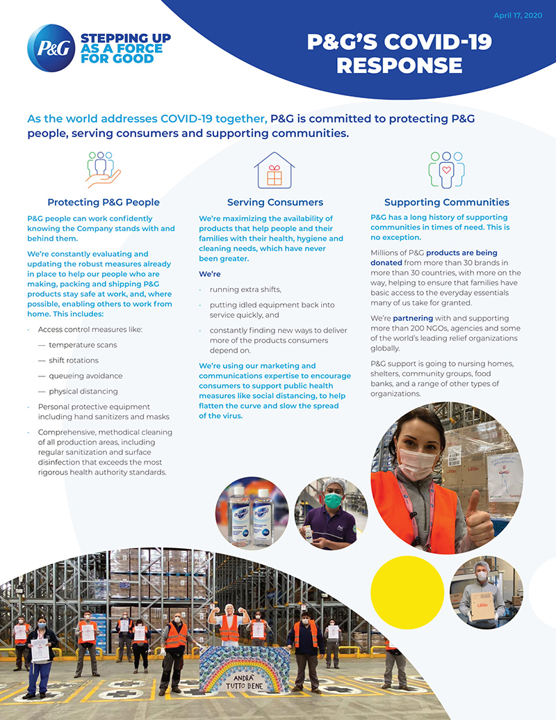 PG COVID-19 response