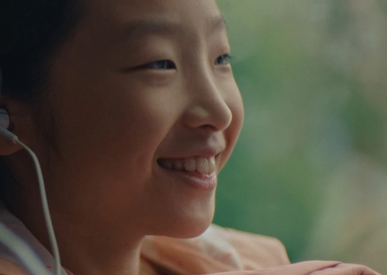 Portrait of an Asian American girl smiling