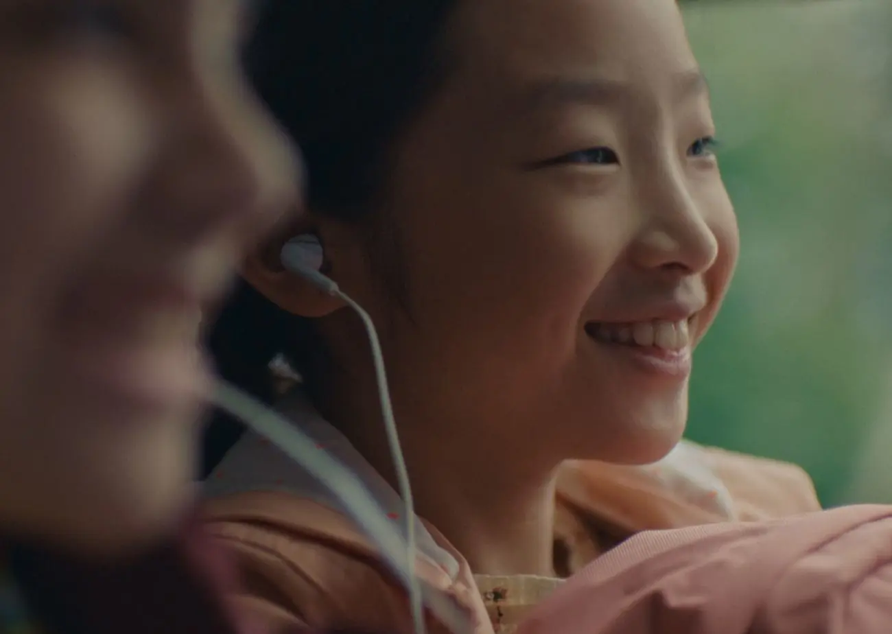 Portrait of an Asian American girl smiling