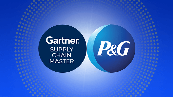 Image of the P&G logo and the Gartner Masters Award logo.