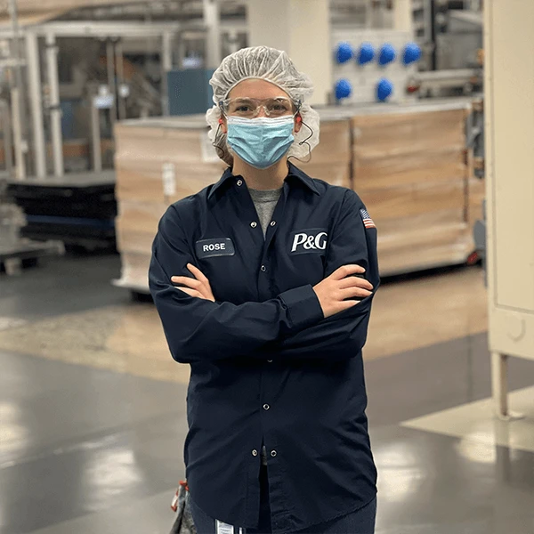 Rose Cobo, Oral B & Crest Utilities Process Leader, Greensboro, NC. I love that there is a really diverse group of people with unique backgrounds that are passionate about problem solving.