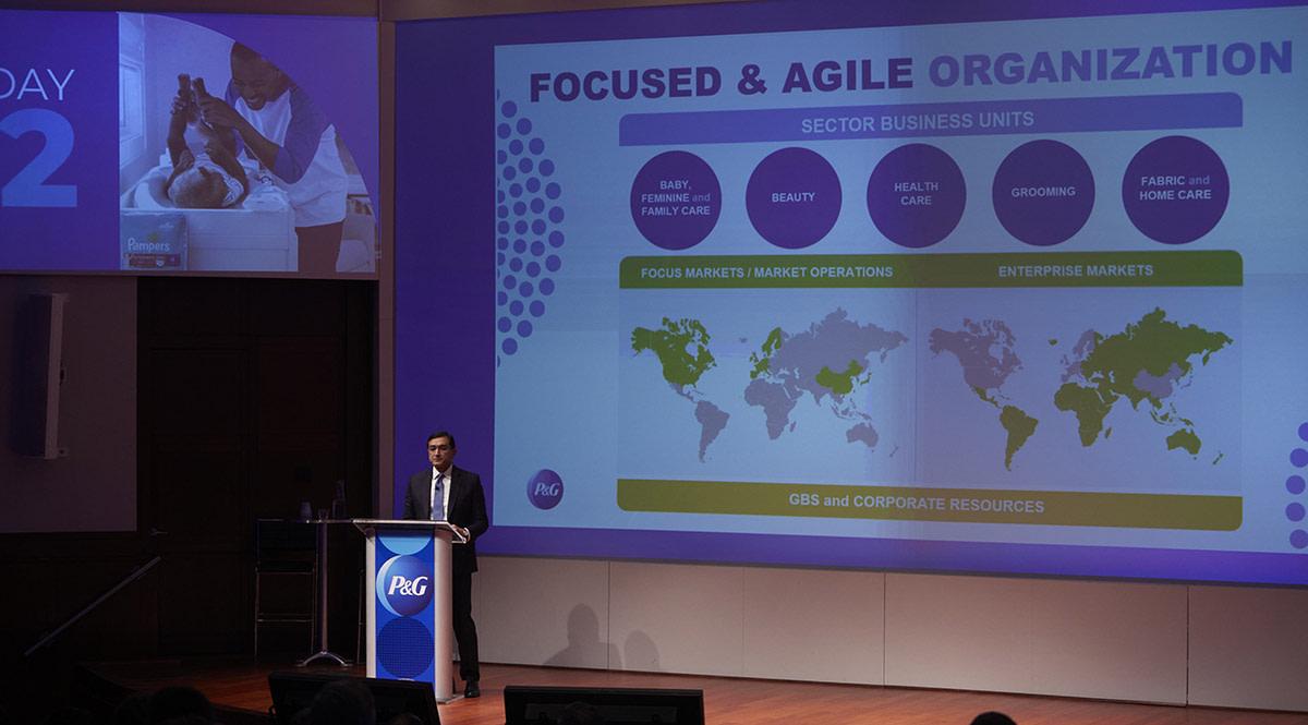 P&G COO Shailesh Jejurikar presents on Enterprise Markets at Investor Day 2022.