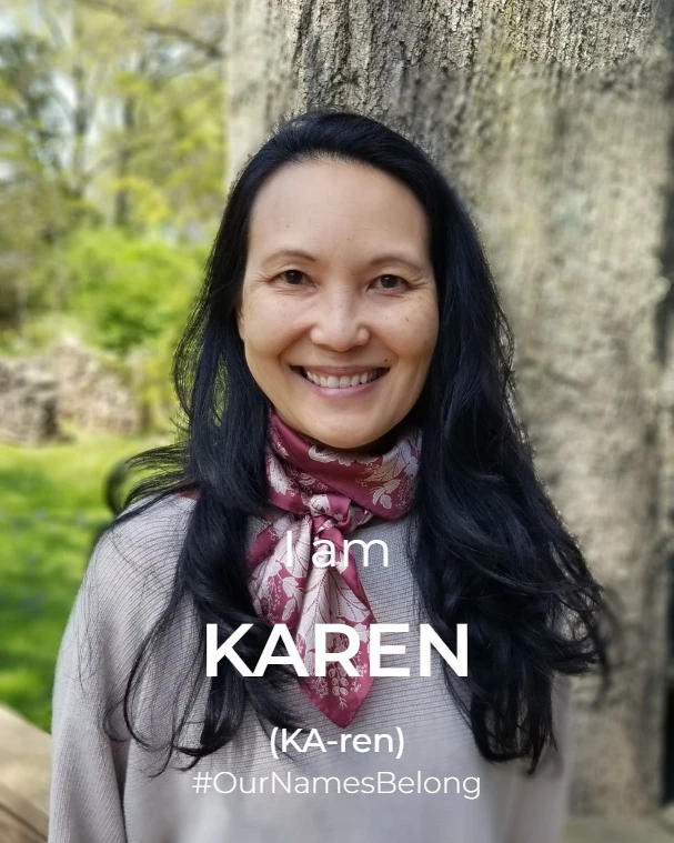 Photo of Karen, phonetically spelt KA-ren