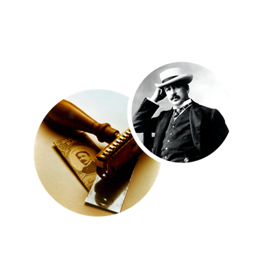 King C. Gillette patents safety razor