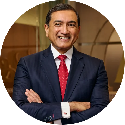 Headshot: Shailesh G. Jejurikar, President & Chief Executive Officer.