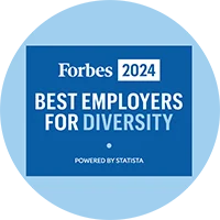 Forbes America’s Best Employers for Diversity badge