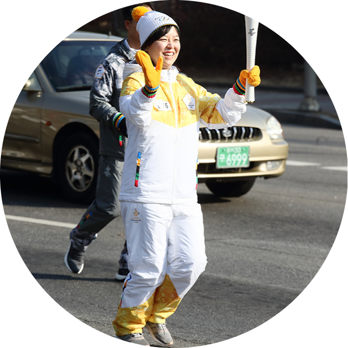 P&G Korea Olympic torch