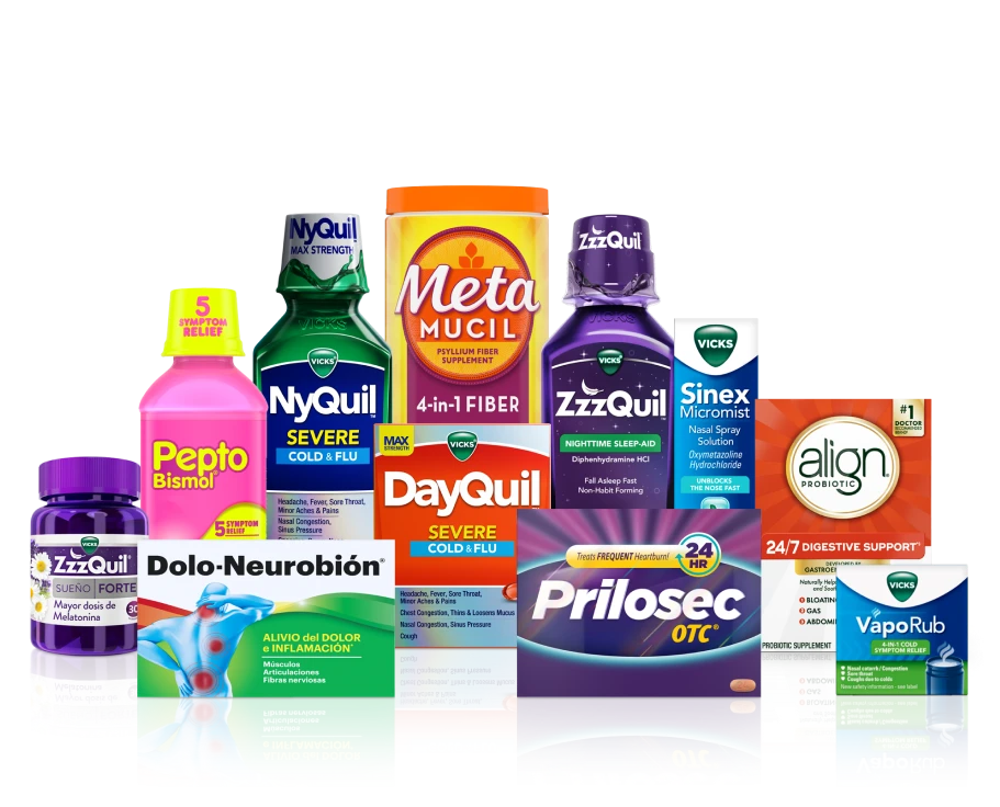Category lineup featuring products and packaging from the category — Personal Health Care.