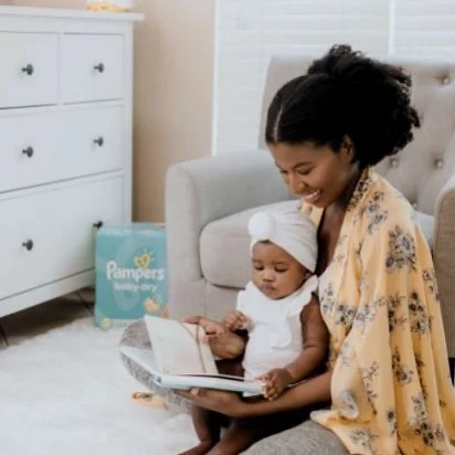 Mother reading to her child
