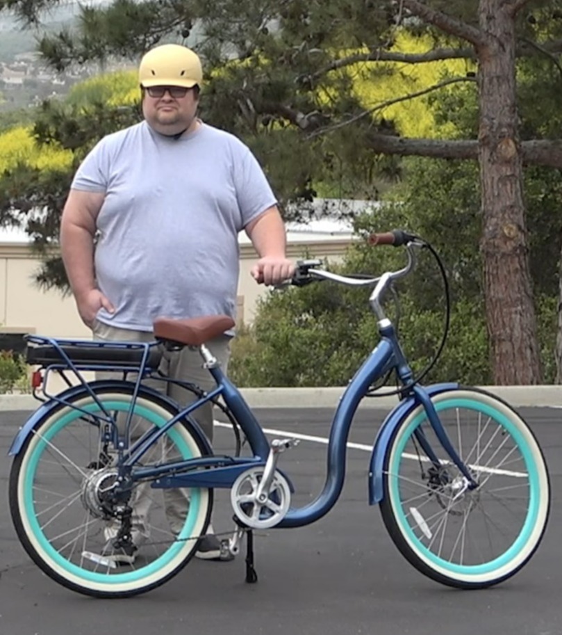 Step Thru Electric Bike for Heavy People Ideal for 300lb 400lb Riders