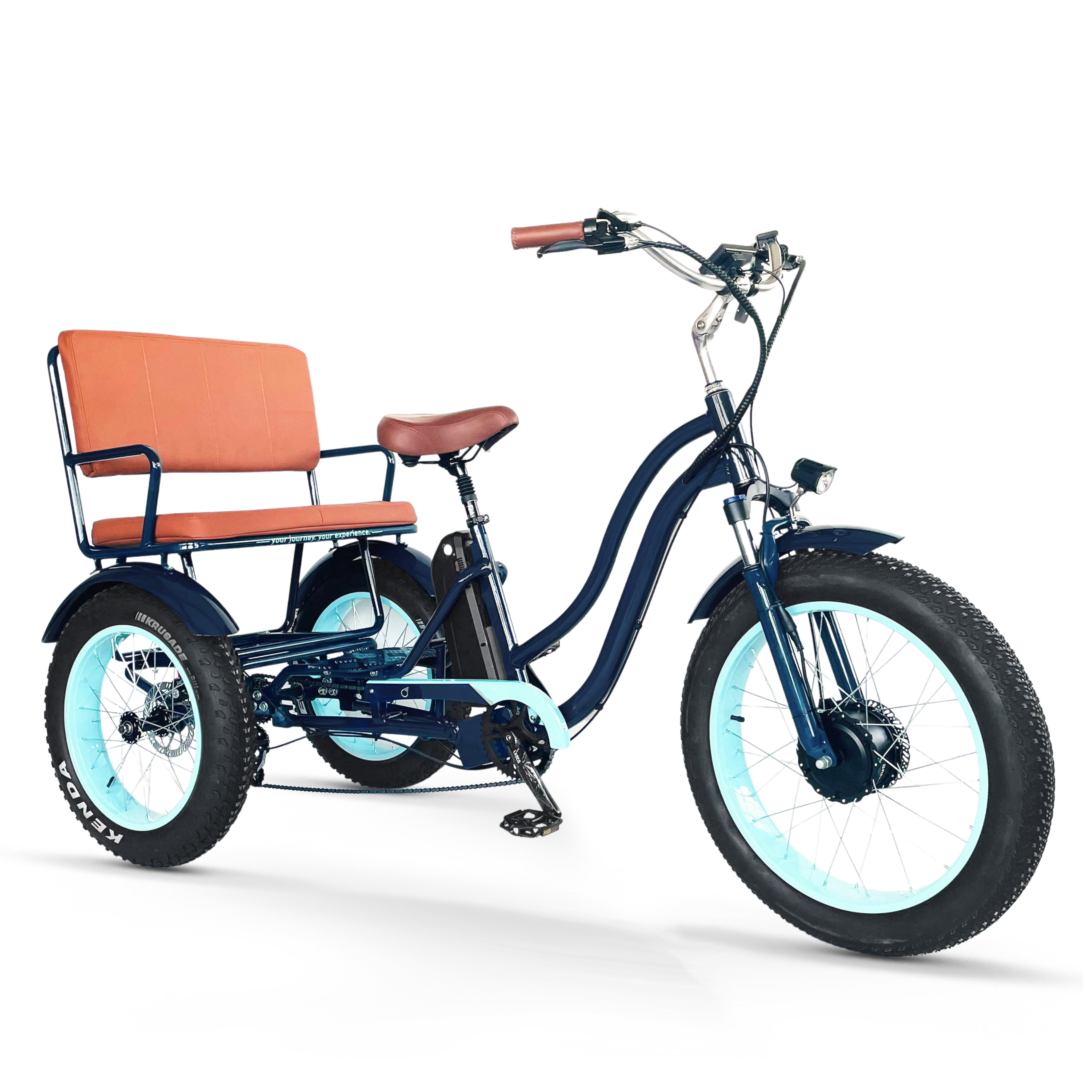 three wheel bike with passenger seat