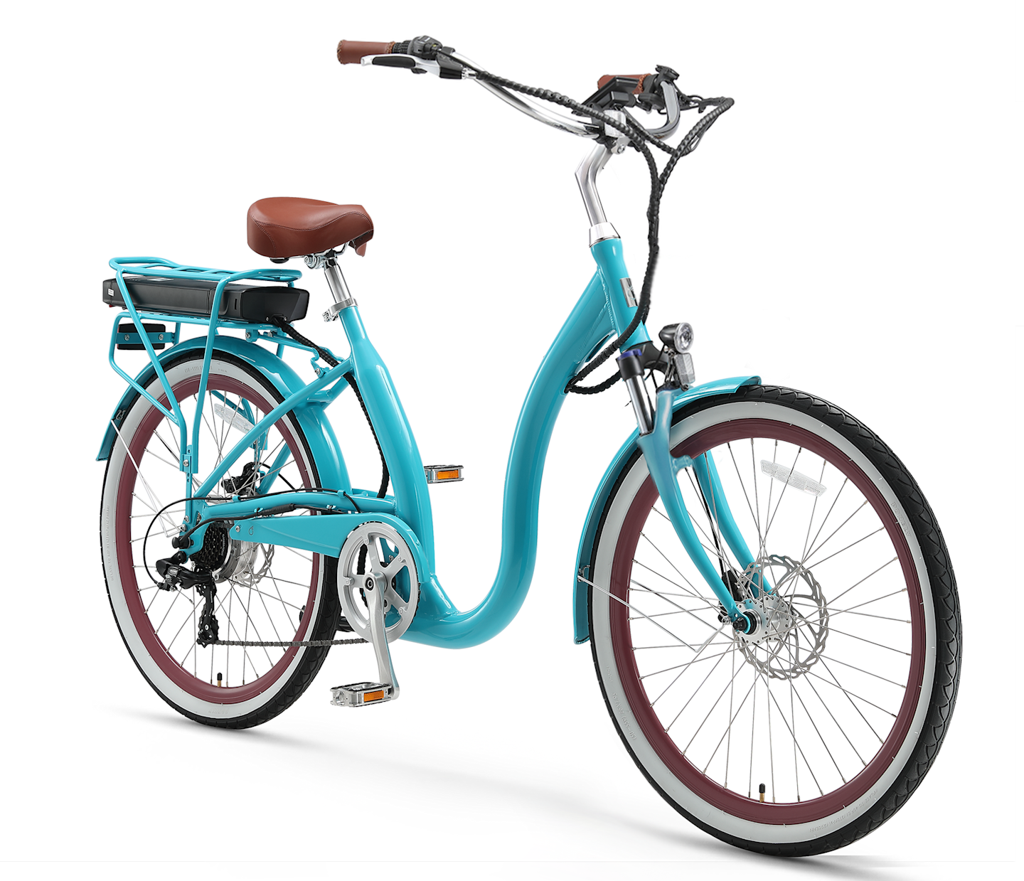 simple electric bicycle SWFT BX Folding Bike and new 602 hydraulic brakes. Simple Style Electric Bike with